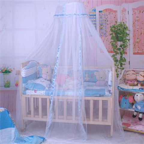 3 Colors 1 PC baby bed mosquito net Cute Baby Princess Canopy Crib Netting Dome Bed Mosquito Net for Nursery VBQ95 T30
