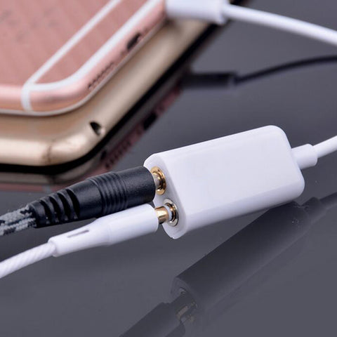 Valentine's Day 3.5 mm Earphone Headphone 1 Male for 2 Female Dual Audio Splitter Cable Adaptor Convenient for Couple Lover
