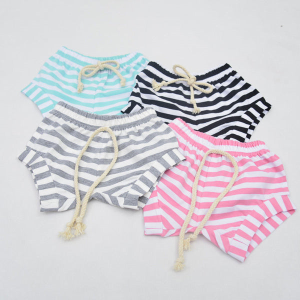 2016 Newest Baby Kids Lovely Striped Cotton Shorts Newborn Infant Baby Girls Summer Bottoms Bloomers Hot Pants Casual Shorts