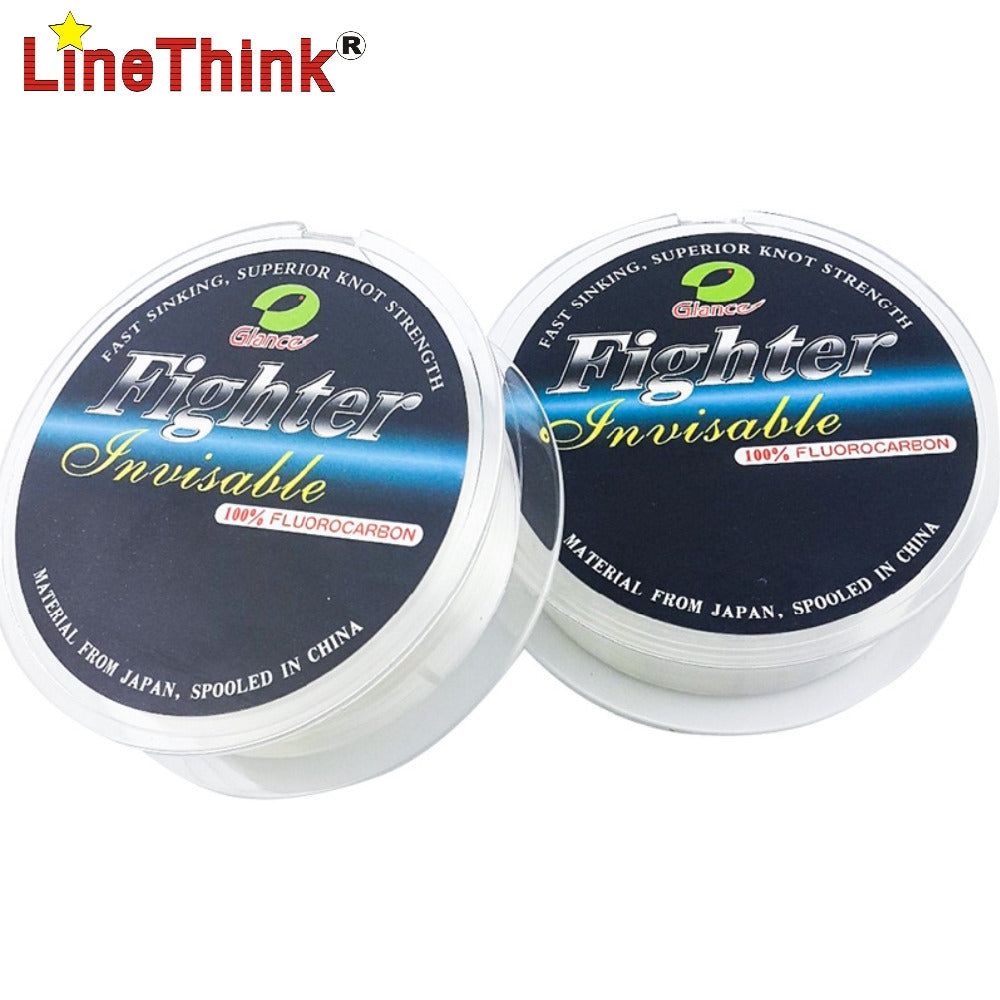 50M 100% Fluorocarbon Fishing Line Leader line for Braid Fishing Line Japan Quality Free Shipping