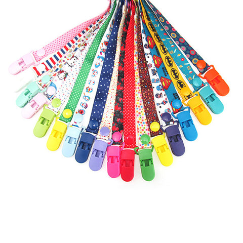New Baby Pacifier Clip Chain Ribbon Holder Chupetas Soother Pacifier Clips Leash Strap Nipple Holder For Infant Feeding BNZ03
