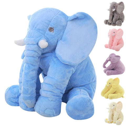 Large Plush Elephant Toy Kids Sleeping Back Cushion Elephant Doll PP Cotton Lining Baby Doll Stuffed Animals 65 cm Kids Toys